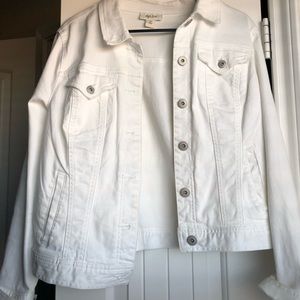 White jean Jacket